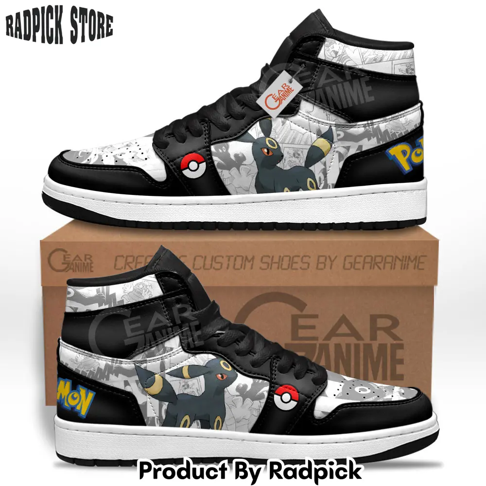 Umbreon air jordan high top sneakers anime mv09  rp0353001